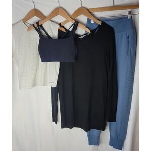 Athleta- Women's Shirt, Bra, Sweater, and pants bundle- size Small